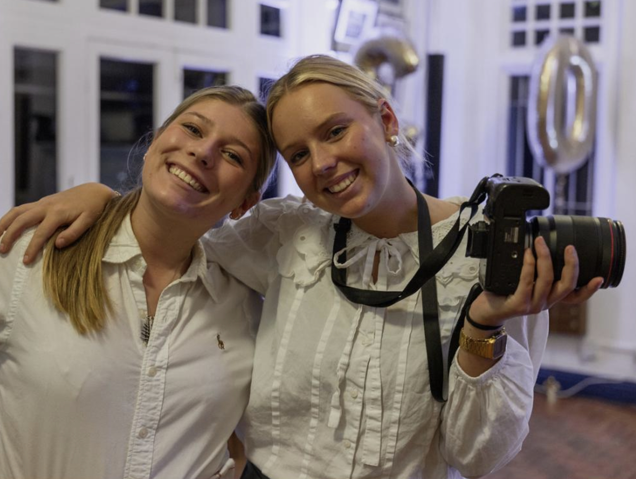 Emily and her team at an event